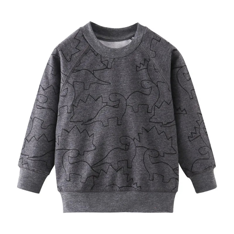 Kinder-Sweatshirts mit Dinosaurier-Designs