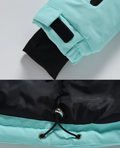 Winterjacke mit Kapuze / Sportliche Skijacke / Schutz vor Wind, Regen & Schnee