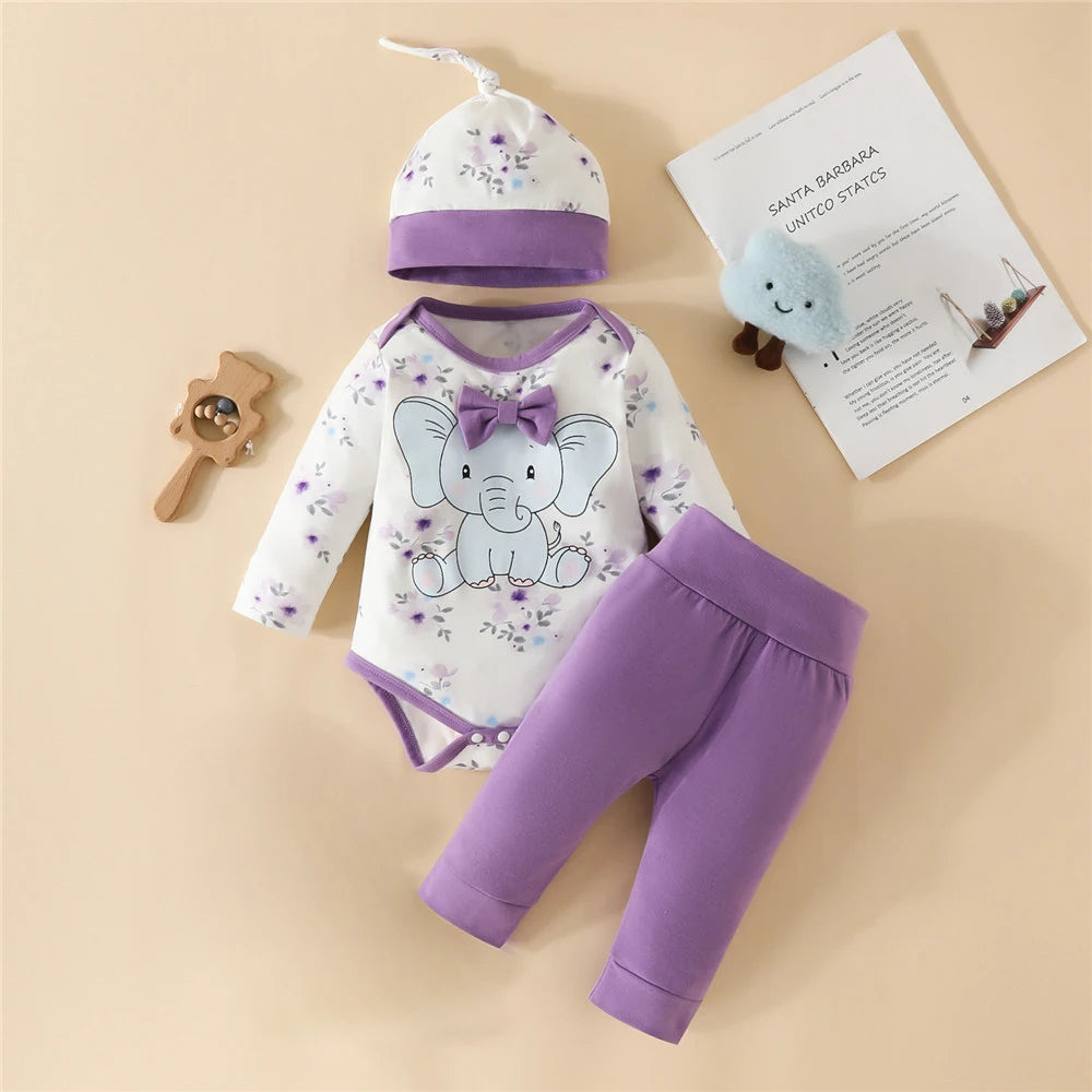 Baby-Set mit Elefanten-Motiv