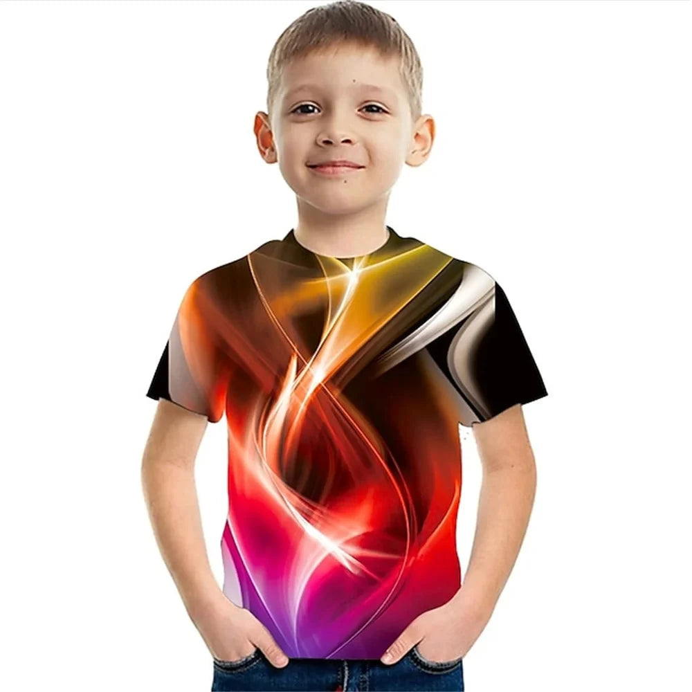 Coole Kinder-T-Shirts mit leuchtenden Designs