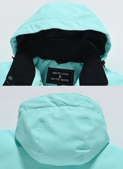 Winterjacke mit Kapuze / Sportliche Skijacke / Schutz vor Wind, Regen & Schnee
