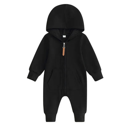Baby-Overall mit Kapuze in verschiedenen Farben