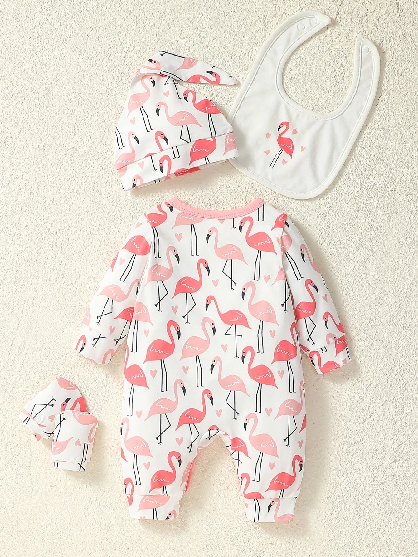 Flamingo Baby-Set (Größen 50 bis 68)