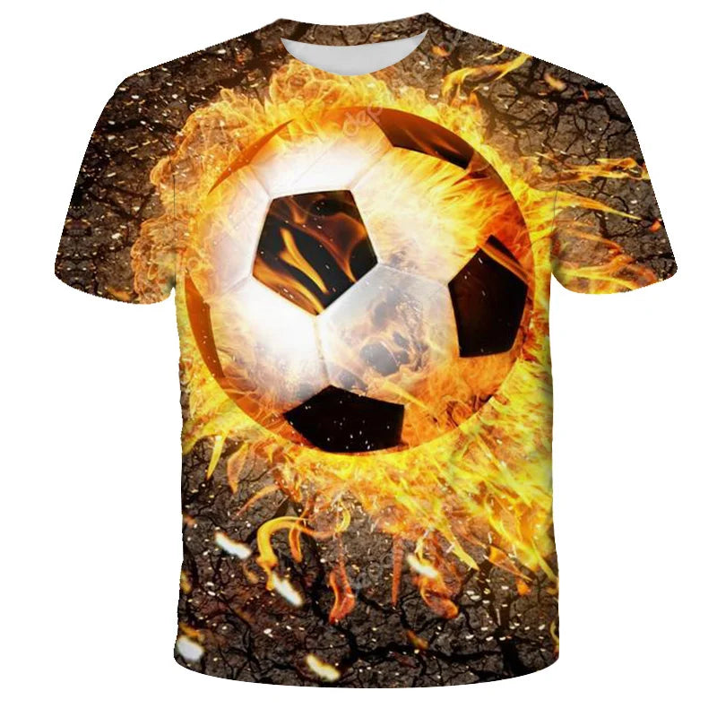 Cooles Fußball All-Over-Print T-Shirt für kleine Kicker