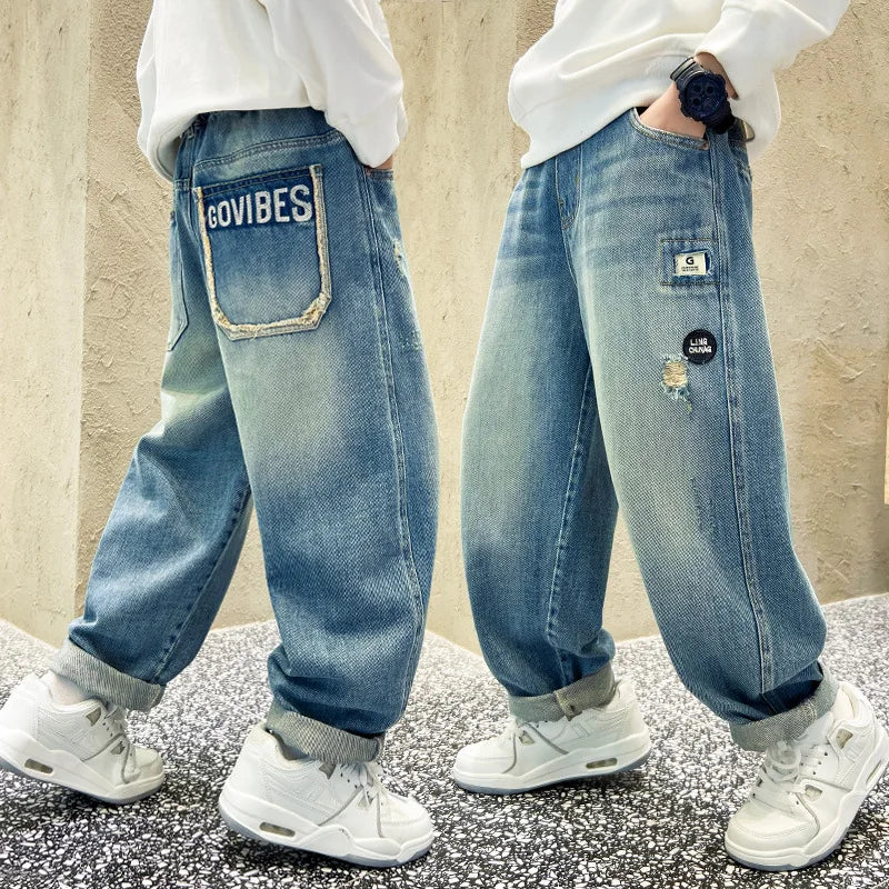 Trendige Baggy-Jeans für Kinder