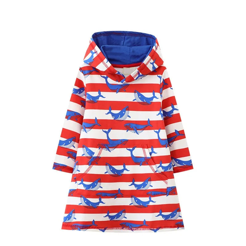 Zauberhaftes Hoodie-Kinderkleid