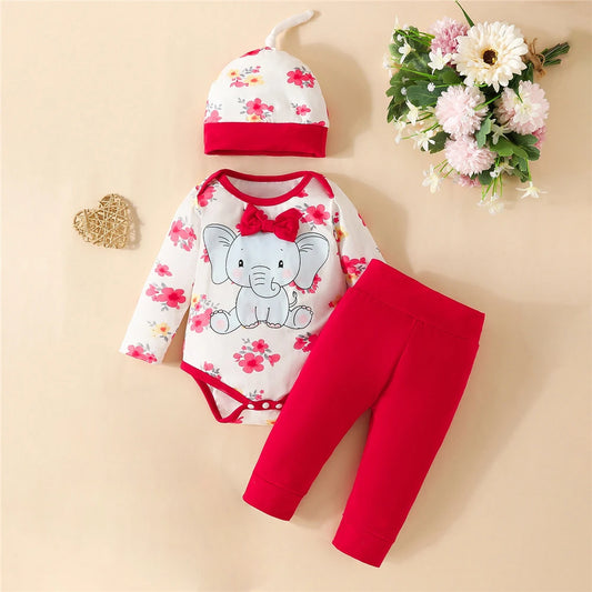 Baby-Set mit Elefanten-Motiv