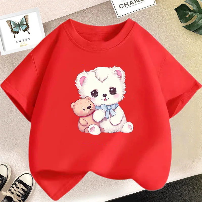 Kinder-T-Shirt mit niedlichem Bärenmotiv