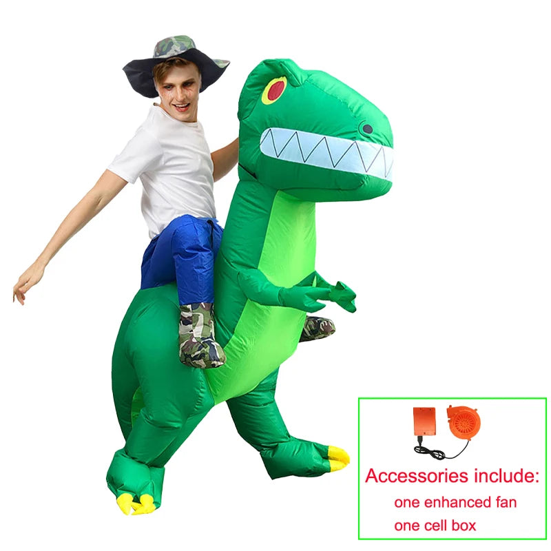 Aufblasbares Dinosaurier-Kostüm für Halloween