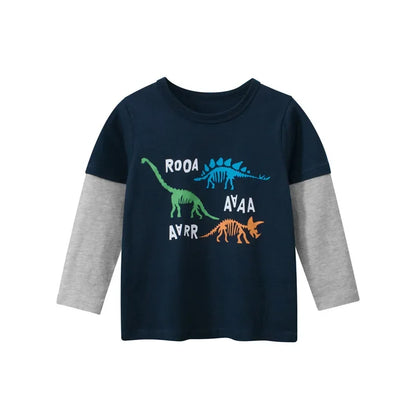 Dino-Langarmshirts für Kinder