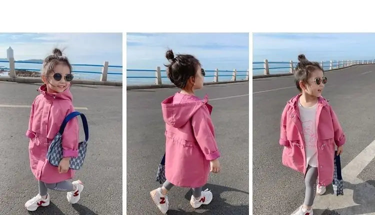 Kinder-Regenjacke in Pink