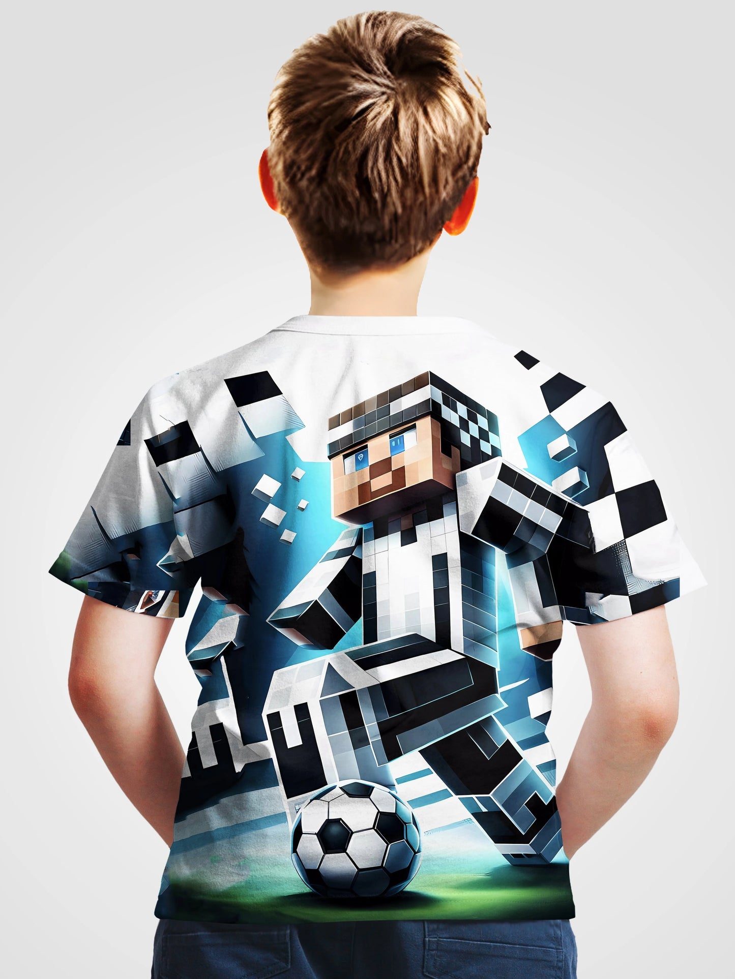 Kinder T-Shirt mit coolem Fußballer-Design