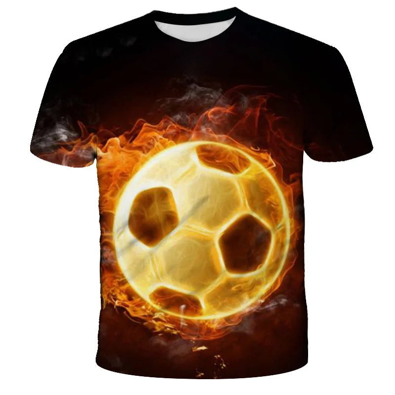 Cooles Fußball All-Over-Print T-Shirt für kleine Kicker