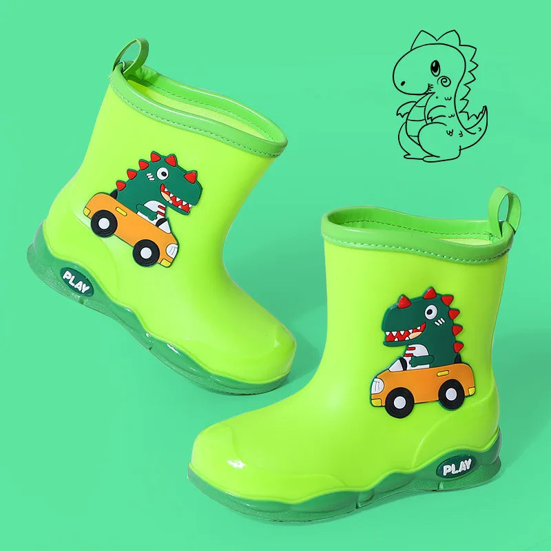 Kinder-Gummistiefel mit Dinosaurier-Motiv