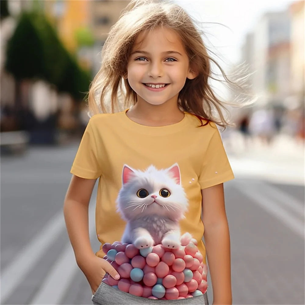 Kinder-T-Shirts mit Tiermotiven