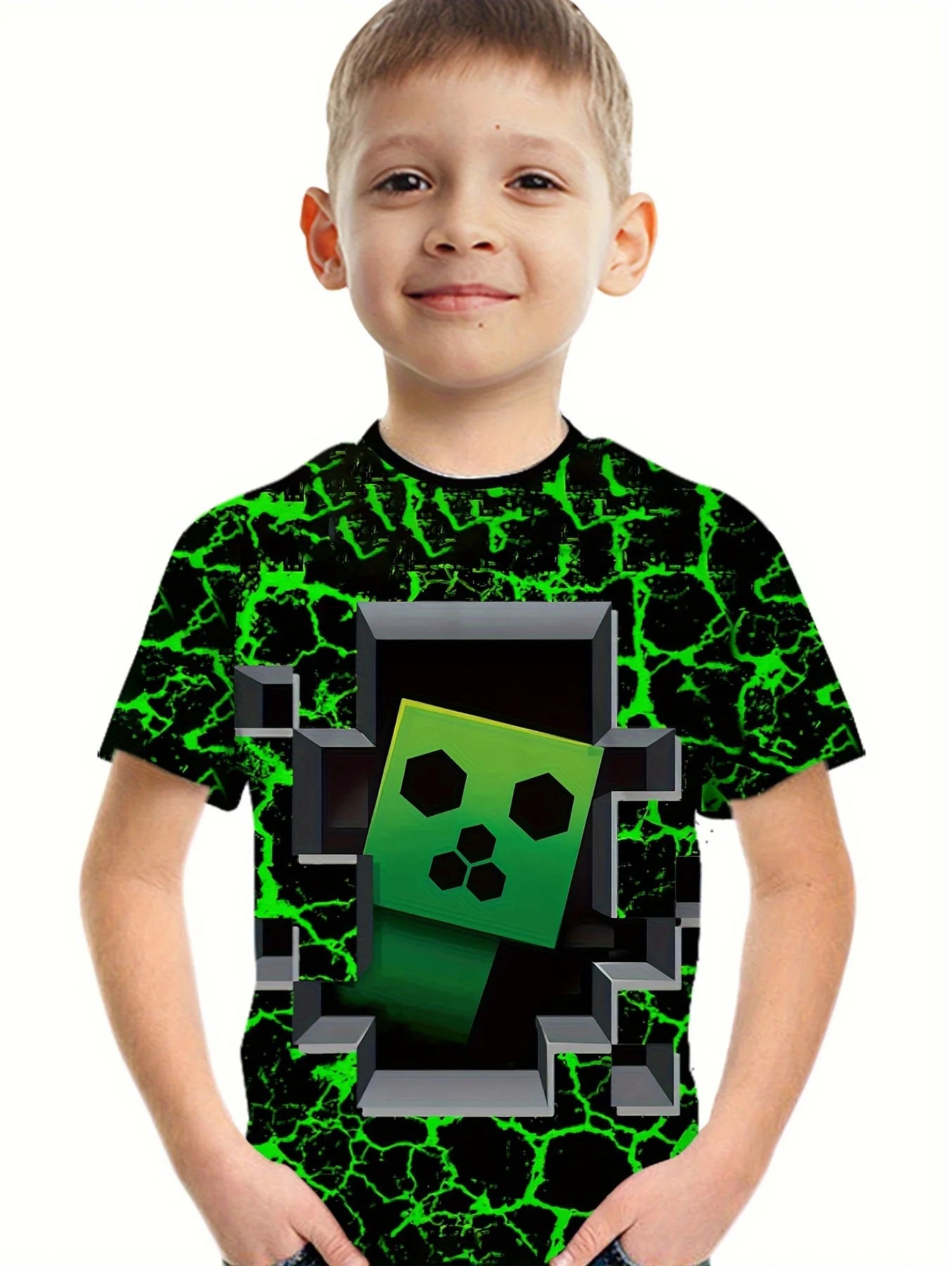 Kinder T-Shirt mit coolem Creeper-Design