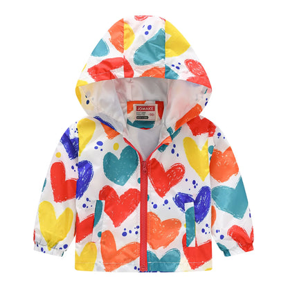 Regenjacke mit Kapuze für Jungen & Mädchen