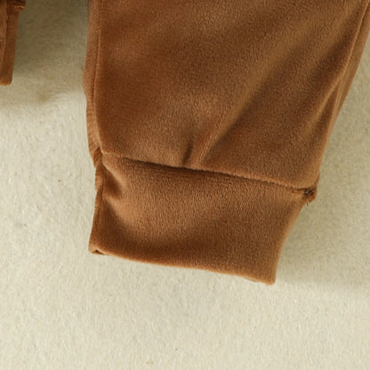 Flauschiges Fleece-Set mit niedlichen Fuchs-Motiv