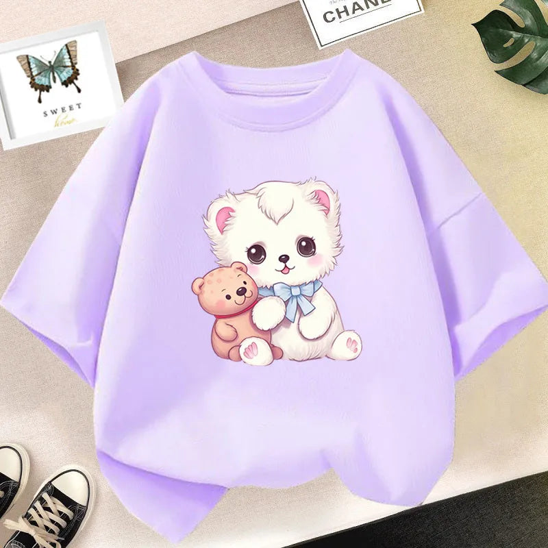 Kinder-T-Shirt mit niedlichem Bärenmotiv