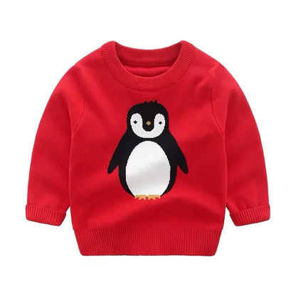 Flauschiger Strickpullover für Kinder