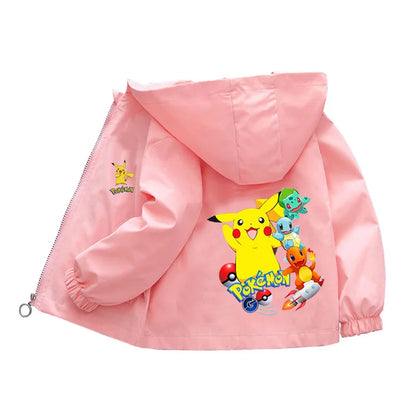 Übergangsjacke / Regenjacke mit Kapuze