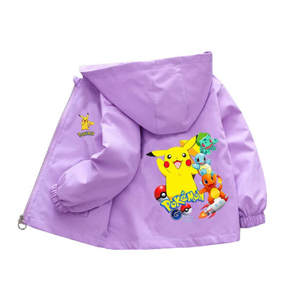 Übergangsjacke / Regenjacke mit Kapuze