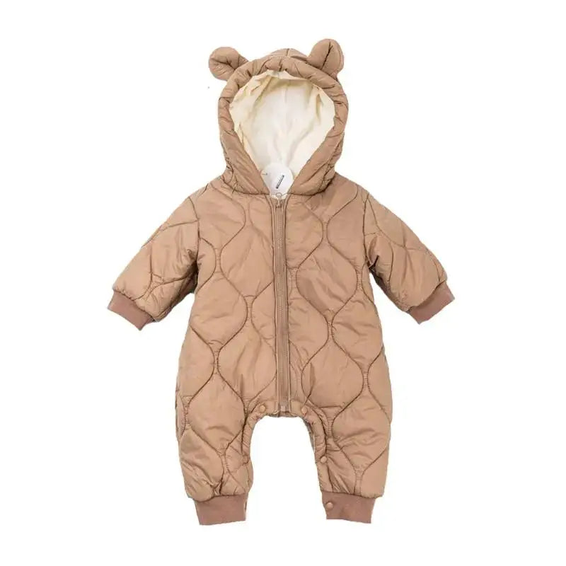 Kuscheliger Baby-Overall mit Bärenohren