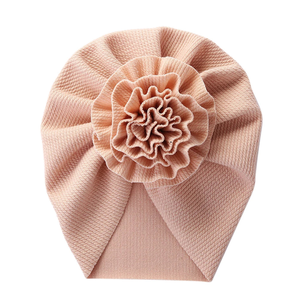 Baby Turban Mütze mit Blume