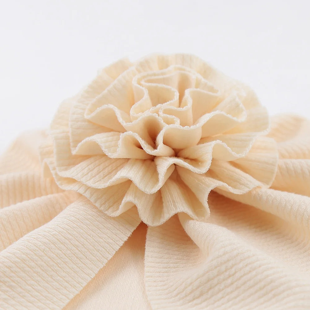Baby Turban Mütze mit Blume