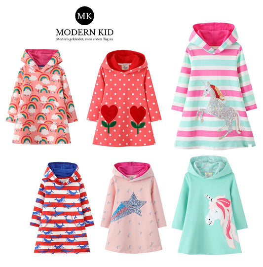 Zauberhaftes Hoodie-Kinderkleid