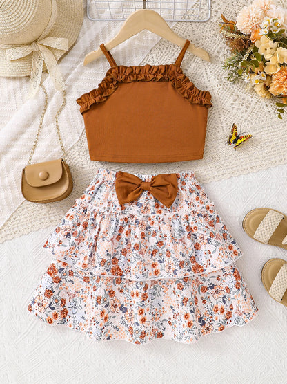 2-teiliges Mädchen Set „Blumenzauber“