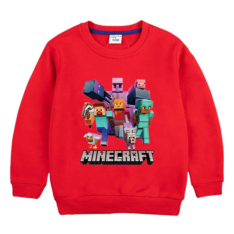 Minecraft™ Kinder Sweatshirt – bunte Designs für Mädchen & Jungen
