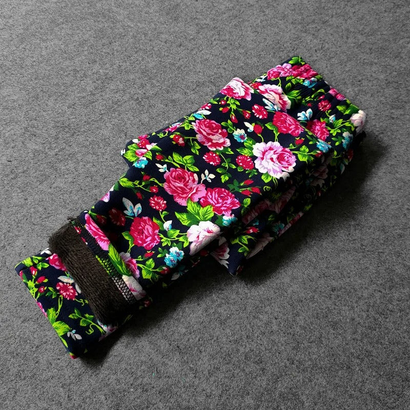 Gefütterte Mädchen-Leggings mit Winterfleece