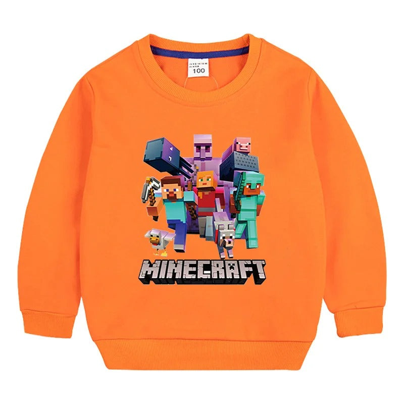 Minecraft™ Kinder Sweatshirt – bunte Designs für Mädchen & Jungen