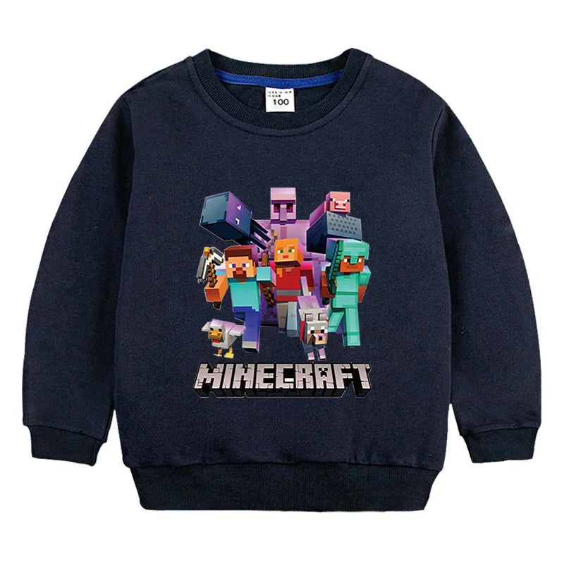 Minecraft™ Kinder Sweatshirt – bunte Designs für Mädchen & Jungen