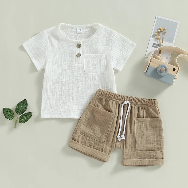 Musselin-Set „Naturtraum“ – 2-teiliges Outfit für Babys & Kleinkinder