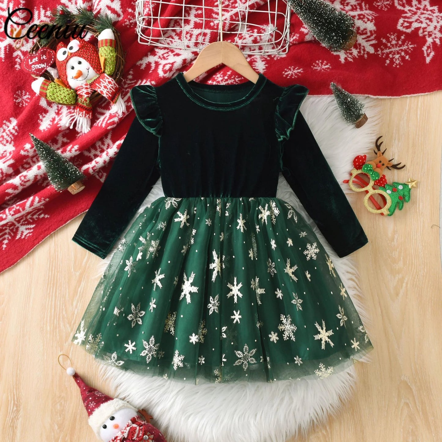 Festliches Weihnachtskleid für Mädchen – 9 liebevolle Designs