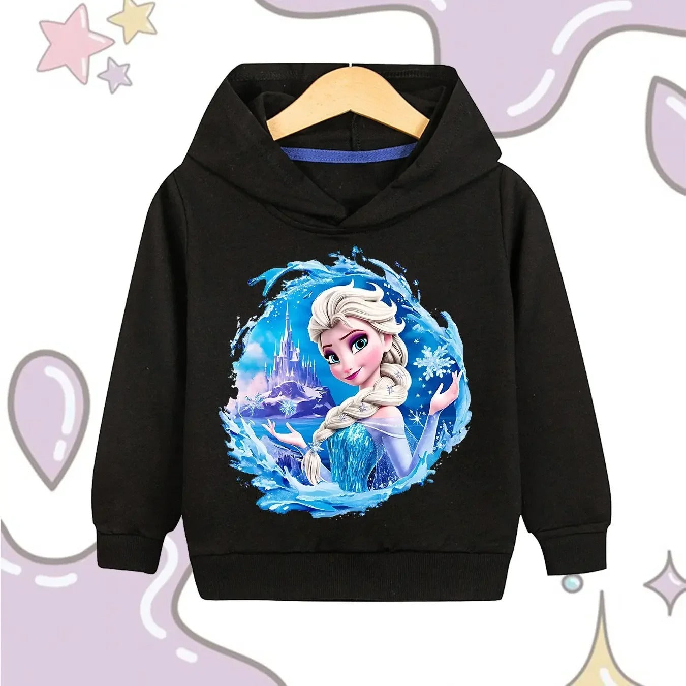 Mädchen Hoodie „Eisprinzessin“ – Kapuzenpullover mit Winter-Motiv