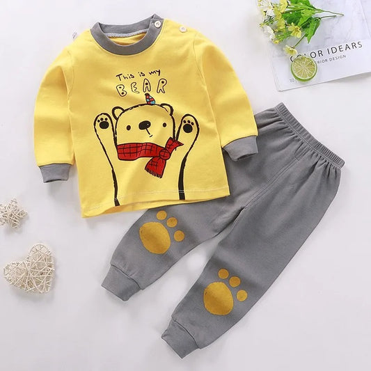 Baby- und Kleinkind-Set „Little Friends“ – Weiches 2-teiliges Outfit mit Tiermotiven