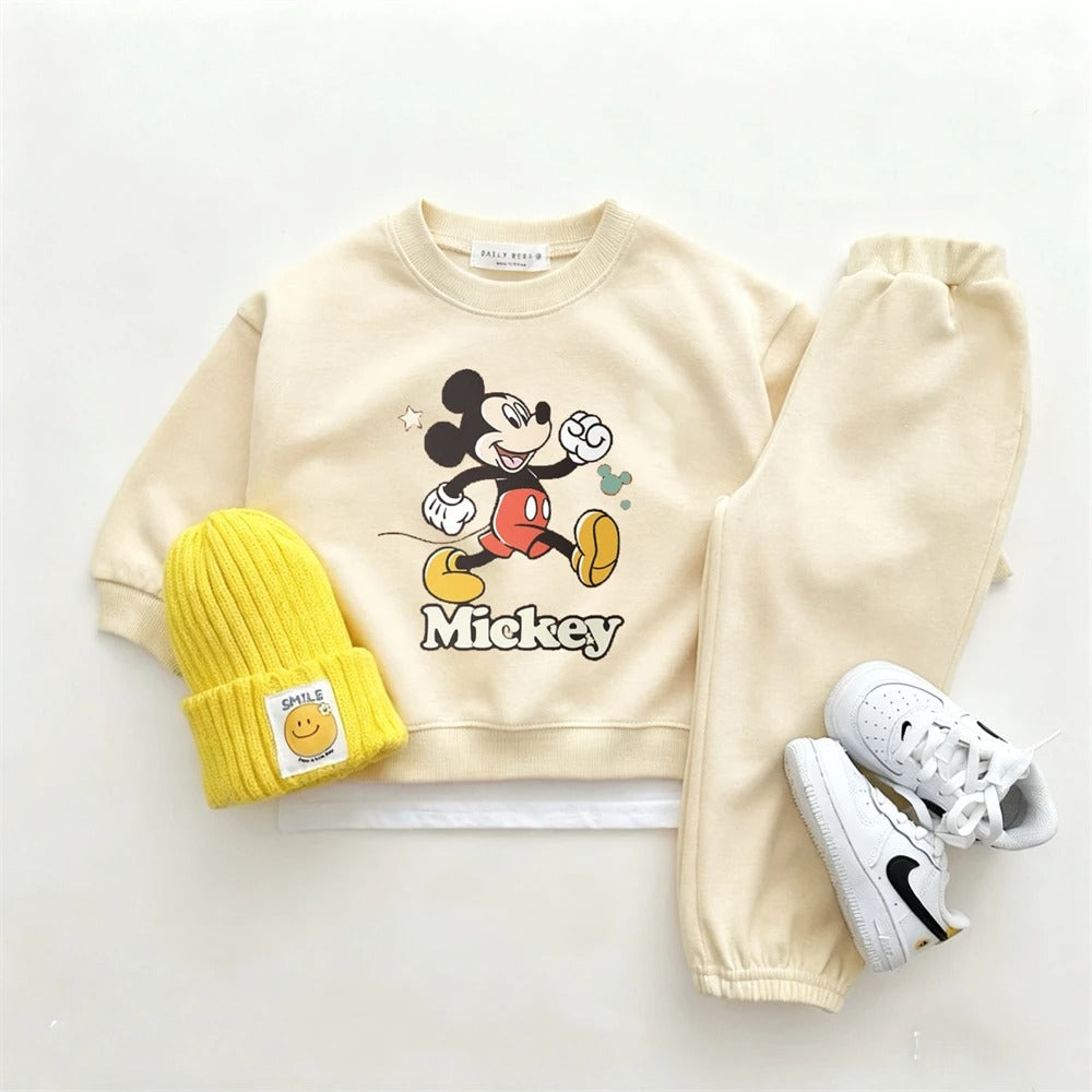 Kinder Set 2-teilig – Sweatshirt & Jogginghose in Creme