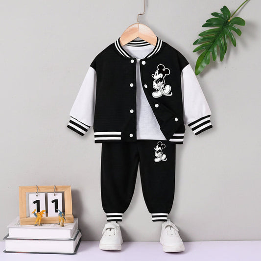 Baby Jungen Set – Zweiteiliger Jogginganzug im College-Style (Größe 68–98)