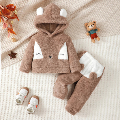 Flauschiges Fleece-Set „Kleiner Fuchs“ – 2-teiliges Kuschel-Outfit für Jungen