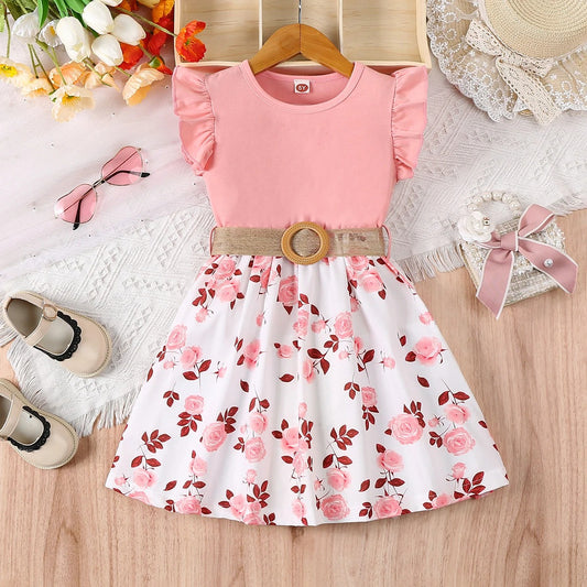 Blütenzauber Kleid – Ein Traum in Rosa für kleine Mädchen