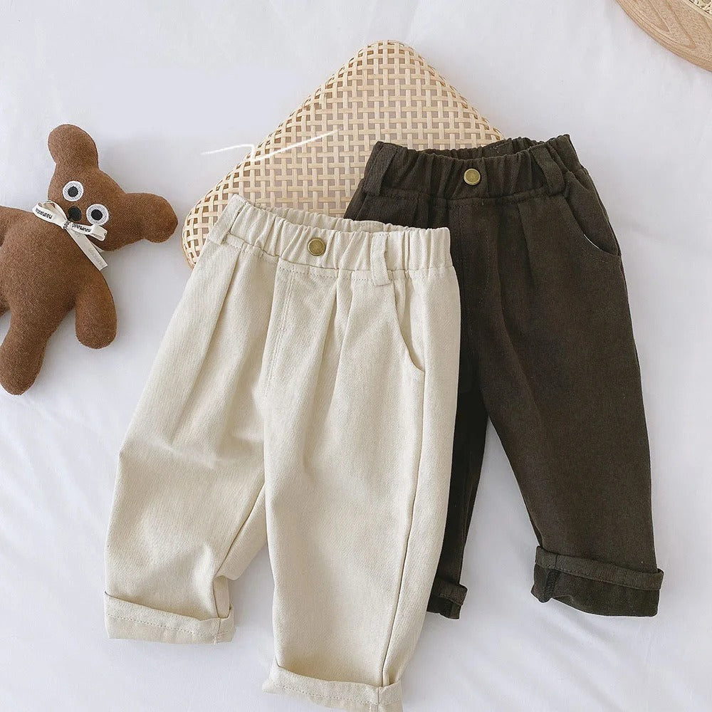 Kinderhose aus Baumwolle – Bequeme Stoffhose mit elastischem Bund