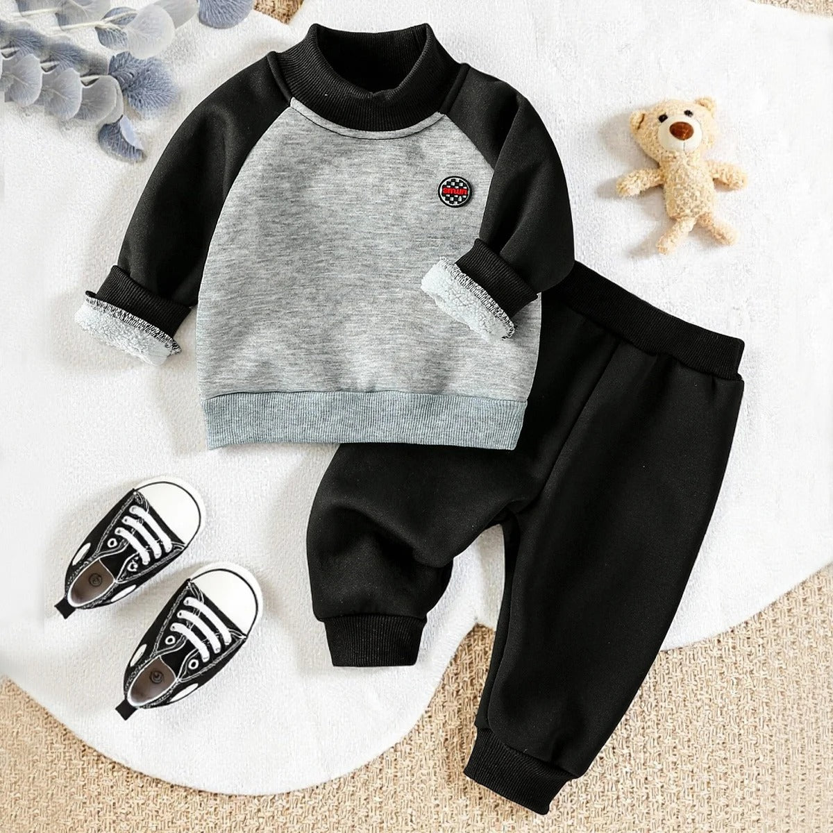 Zweiteiliges Fleece-Set „Racing Hero“ – Warmes Winter-Outfit für Jungen