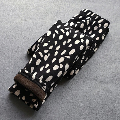 Gefütterte Mädchen-Leggings mit Winterfleece