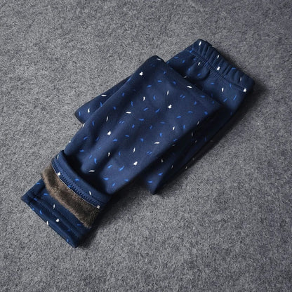 Gefütterte Mädchen-Leggings mit Winterfleece