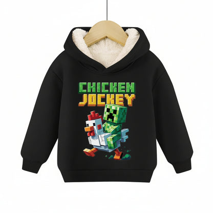 Minecraft Kinder Hoodie für Jungen – gefüttert, mit Kapuze