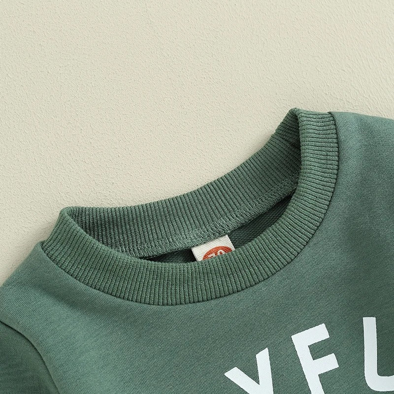 Jungen Outfit „Joyful“ – Sweatshirt & Hose (2-teilig)