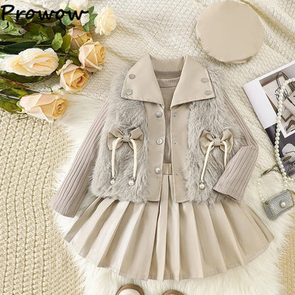 Stylisches Herbst- & Winter-Outfit mit Kunstleder-Rock & Kuschelweste